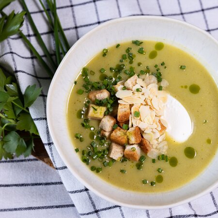 Zupa-krem z zielonych warzyw